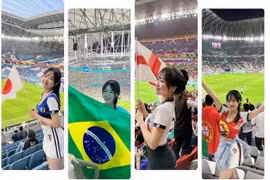 Sang Qatar, hot girl Việt "số nhọ" cổ vụ đội nào cũng bị loại