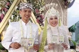 Ngắm hôn lễ chuẩn truyền thống Indonesia của Đạt Villa và bạn gái