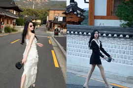 Rich kid Jolie Nguyễn xuất hiện tại Hàn Quốc, nhan sắc cực đỉnh