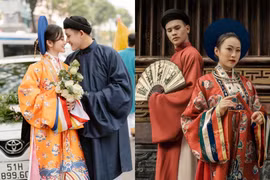 Diện cổ phục Việt, cặp đôi 9X tạo nên đám cưới siêu sang trọng