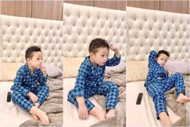 Con trai Ly Kute, 5 tuổi ra dáng hot boy cực phẩm