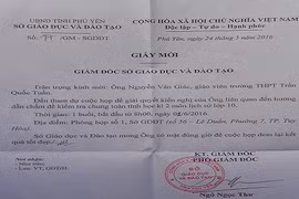 Vụ đáp án “lệch” đề thi ở Phú Yên: Sở GDĐT nói gì?