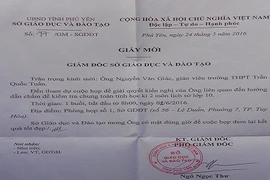 Vụ đáp án “lệch” đề thi ở Phú Yên: Sở GDĐT nói gì?