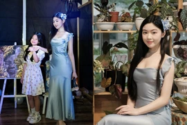 Con gái Quyền Linh diện đầm ôm tôn thân hình tuổi 18