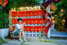 Quán cafe Hải Dương "cứ đứng vào có ảnh đẹp" dịp Quốc khánh