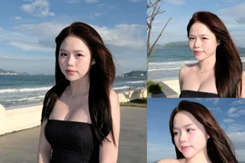 "Hot girl Nha Trang" Huỳnh Anh khoe visual ở biển cực nét