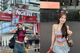 Dàn gái xinh lên đồ cực "chặt chém" đi đu idol concert "Anh Trai" 