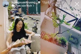 Vợ Lương Xuân Trường hiếm hoi lộ diện sau khi sinh nở