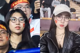 Nhan sắc đời thường của em gái Văn Toàn tại chung kết AFF Cup