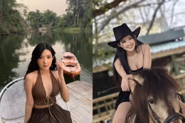 Nữ streamer Thái Lan "đổi nghề" chuyển hướng quyến rũ "hết nấc"