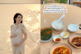 Soi thực đơn cơm bà bầu của MC Mai Ngọc