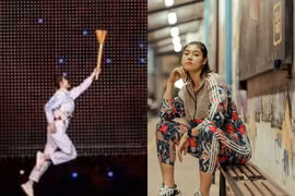 Soi sắc vóc nữ VĐV bay lên đốt đuốc khai mạc SEA Games 32