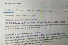 Mùa nắng nóng, các thiết bị điều hòa cần được vệ sinh, bảo trì để có thể hoạt động hiệu quả, tiết kiệm điện năng. Từ nhu cầu này, nhiều bên cung cấp dịch vụ vệ sinh máy lạnh đã lợi dụng hình ảnh các thương hiệu uy tín để đánh lừa người dùng. Với từ khóa 