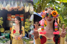 Danh tính "cô chủ bán trái cây" sở hữu nhan sắc như thiên thần