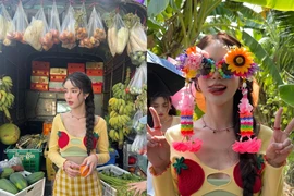 Danh tính "cô chủ bán trái cây" sở hữu nhan sắc như thiên thần