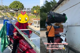 Loạt pha tham gia giao thông cồng kềnh của các anh shipper