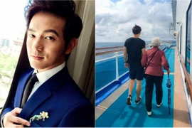 Trai đẹp nắm tay bà đi khắp thế gian gây bão mạng