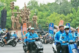 Đội Thanh niên tình nguyện tham gia đảm bảo TTATGT