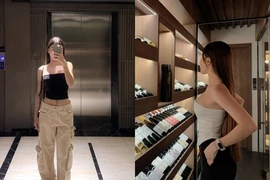 Vợ Đặng Văn Lâm khoe body "sắc nét" trước khi mang thai