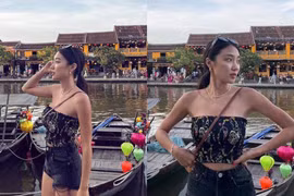 Gái xinh dạy Yoga đến Hội An khoe gu ăn mặc cực cháy