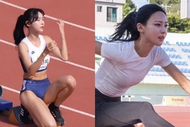 Nữ VĐV điền kinh xứ Hàn làm khán giả si mê vì quá xinh