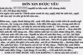 Những bức thư tình "sến sẩm" gợi nhớ lại tuổi học trò