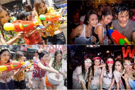 Gái Thái ướt sũng nhưng vẫn "quẩy nhiệt" tại lễ hội té nước 