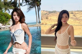 Cặp "hot girl tạp hóa" khoe loạt ảnh nóng bỏng chào ngày hè