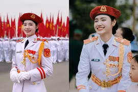 Nữ chiến sĩ Quân nhạc có nụ cười “đốn tim” cư dân mạng