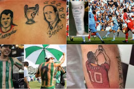 Những hình xăm độc đáo fan bóng đá dành cho các CLB
