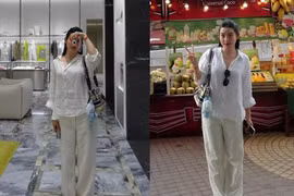 Á hậu Huyền My ăn mặc đơn giản vẫn bừng sáng visual