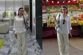 Á hậu Huyền My ăn mặc đơn giản vẫn bừng sáng visual