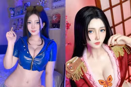 Gái xinh cosplay One Piece khoe vòng 1 quyến rũ