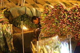 "Đột nhập" chợ hoa lớn nhất Hà Nội trước ngày 20/10
