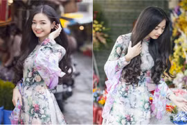 Cựu Á khôi ĐH Công nghiệp đẹp mê hồn trong tà áo dài