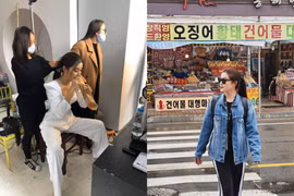 Á hậu Huyền My lộ ảnh hậu trường làm MC khiến fan "cười ngất"