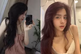 Bạn gái Vũ Văn Thanh diện váy ngủ khoe vóc dáng miễn chê