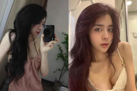 Bạn gái Vũ Văn Thanh diện váy ngủ khoe vóc dáng miễn chê