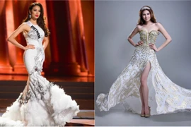 Những bộ đầm dạ hội giúp người đẹp Việt tỏa sáng tại Miss Universe 