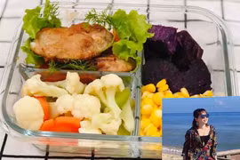 Khoe hộp cơm "Eat clean", cô gái tự tin "thổi bay" mỡ thừa