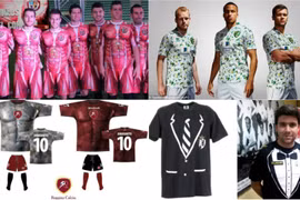 Những bộ áo đấu trông phát gớm trong lịch sử bóng đá