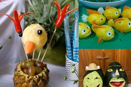 Mâm cỗ Trung thu xuất hiện những con vật chẳng giống ai