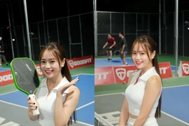 Nữ streamer Mai Linh Zuto gia nhập đường đua khoe dáng sân Pickleball