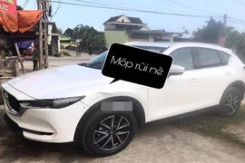 Xế hộp tiền tỷ của cầu thủ Phan Văn Đức vừa mua đã bị móp