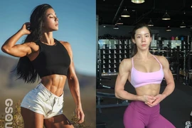 Hot girl phòng gym Hàn Quốc khoe cơ bắp khiến anh em toát mồ hôi