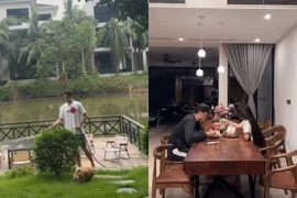 Cuộc sống bình dị của vợ chồng Đặng Văn Lâm trong căn biệt thự