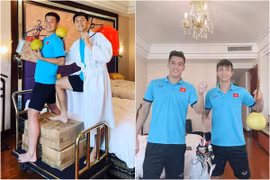 Dàn cầu thủ đội tuyển Việt Nam đón rằm Trung thu gây cười