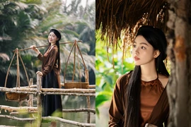 Lọ Lem diện áo tứ thân lả lơi 'đẹp như tranh'