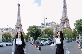 “Búp bê DJ” Mie tự tin khoe dáng nữ thần tại trời Âu