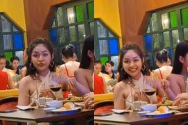 Bị chụp lén, Trần Thanh Tâm lộ nhan sắc như bà cô U40